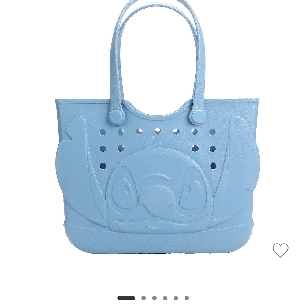 Disney Stich  Light Blue Character Tote Bag 16'5